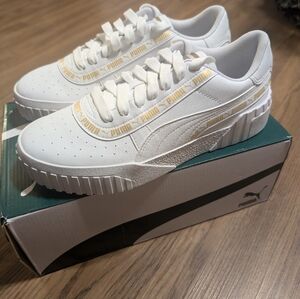 Puma Cali Taping Jr Platform Youth White Shoes Casual Size: 7c Y Women’s 8.5